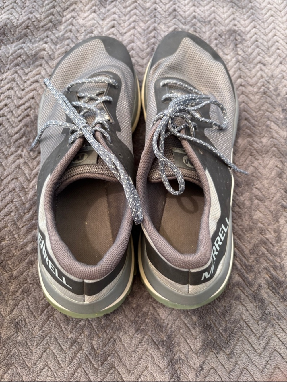 Merrell Men's Gray Athletic Trail Shoes - Picture 7 of 12